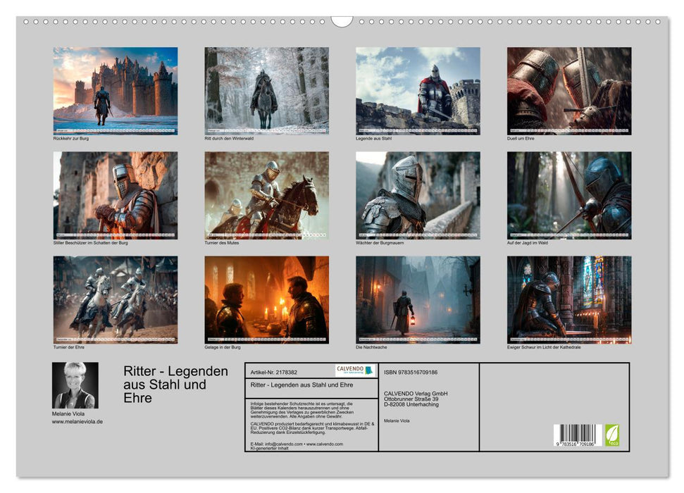 Ritter - Legenden aus Stahl und Ehre (CALVENDO Wandkalender 2026)