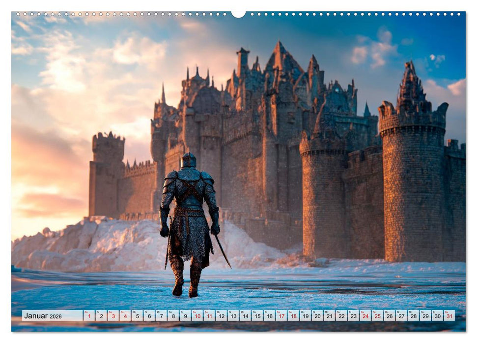 Ritter - Legenden aus Stahl und Ehre (CALVENDO Wandkalender 2026)