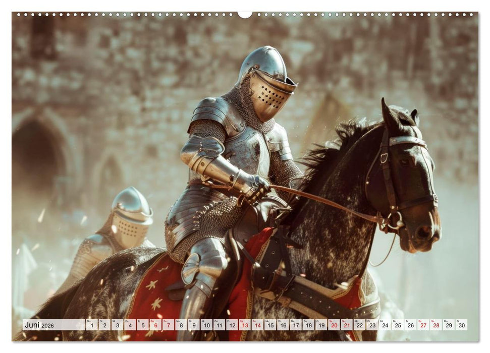 Ritter - Legenden aus Stahl und Ehre (CALVENDO Wandkalender 2026)