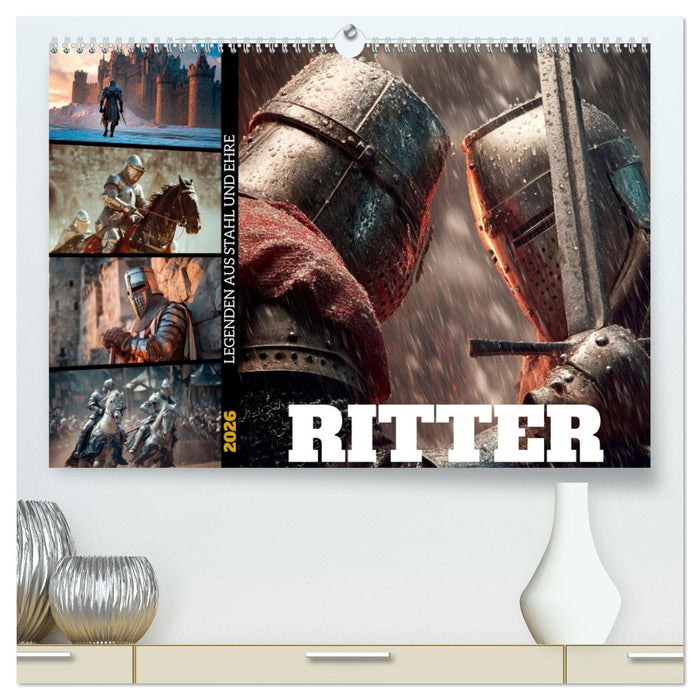 Ritter - Legenden aus Stahl und Ehre (CALVENDO Premium Wandkalender 2026)