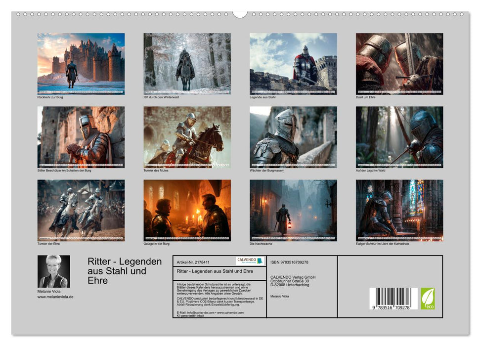 Ritter - Legenden aus Stahl und Ehre (CALVENDO Premium Wandkalender 2026)