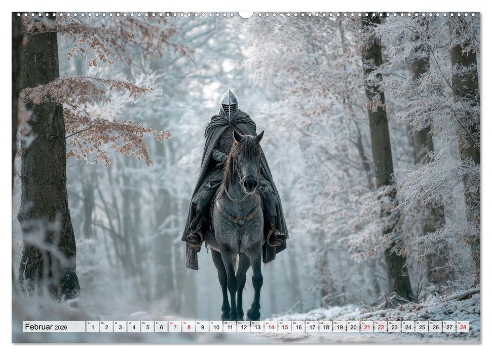 Ritter - Legenden aus Stahl und Ehre (CALVENDO Premium Wandkalender 2026)