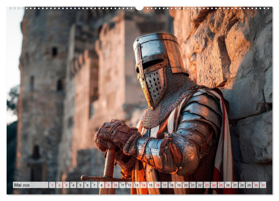 Ritter - Legenden aus Stahl und Ehre (CALVENDO Premium Wandkalender 2026)