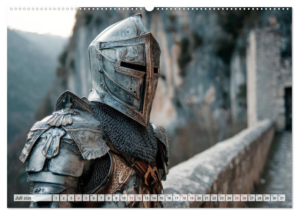 Ritter - Legenden aus Stahl und Ehre (CALVENDO Premium Wandkalender 2026)