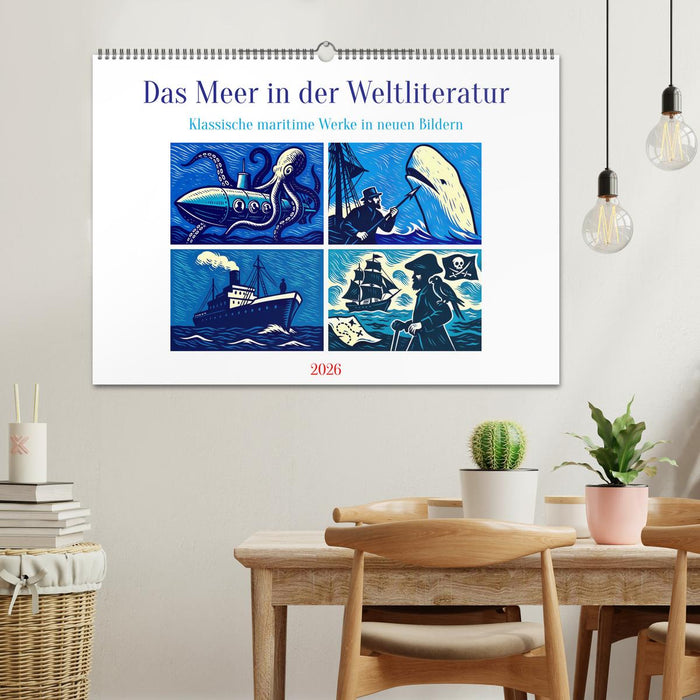 Das Meer in der Weltliteratur (CALVENDO Wandkalender 2026)