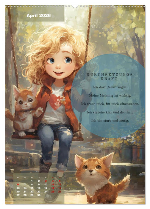 Ich mag mich! Kleine Zaubersätze für große Helden (CALVENDO Wandkalender 2026)