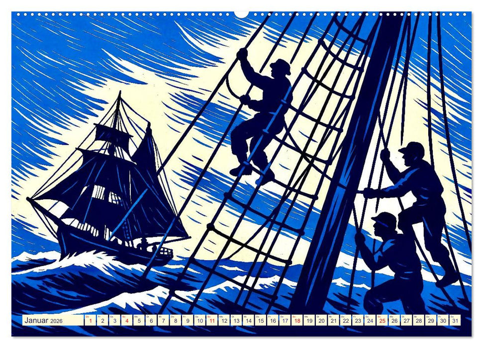 Das Meer in der Weltliteratur (CALVENDO Premium Wandkalender 2026)