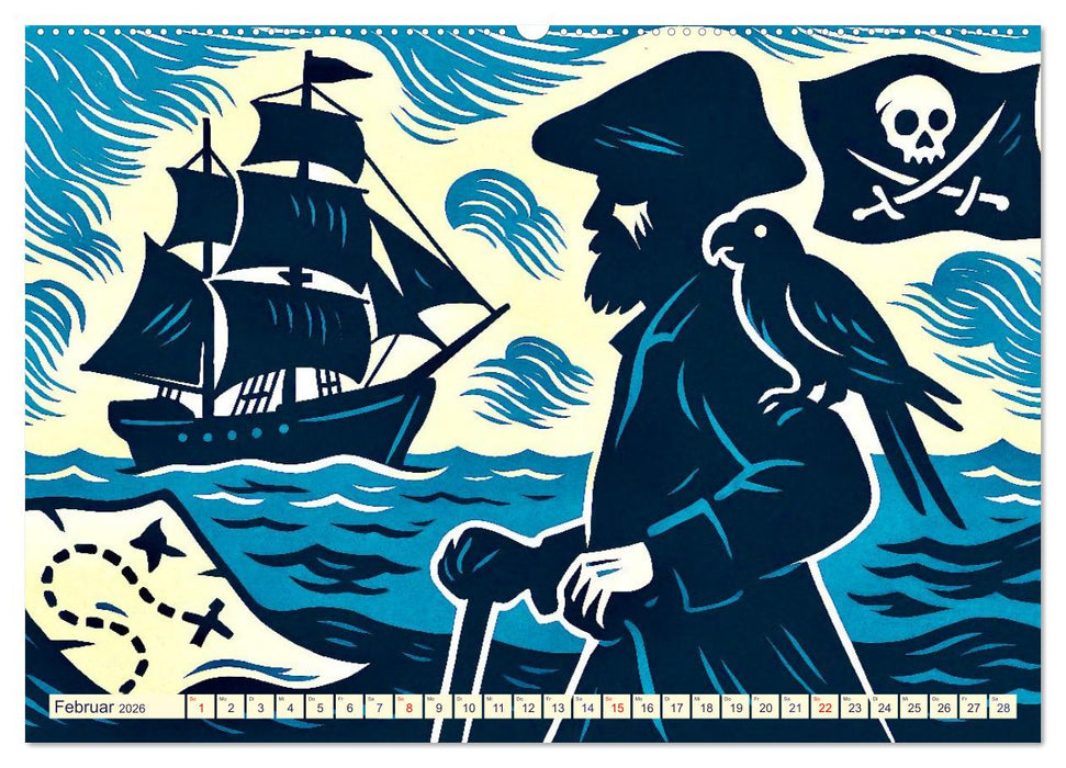 Das Meer in der Weltliteratur (CALVENDO Premium Wandkalender 2026)