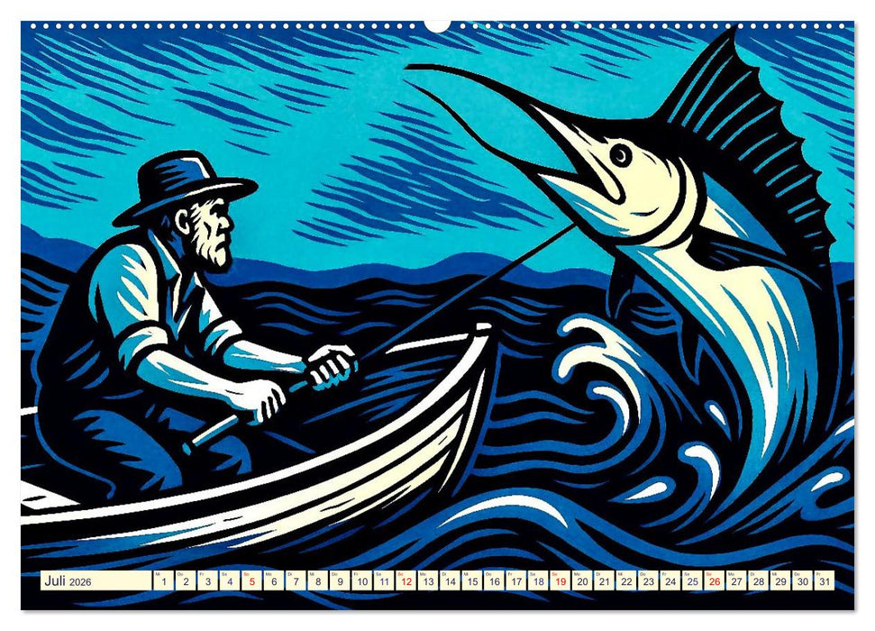 Das Meer in der Weltliteratur (CALVENDO Premium Wandkalender 2026)