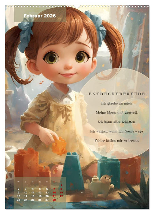 Ich mag mich! Kleine Zaubersätze für große Helden (CALVENDO Premium Wandkalender 2026)