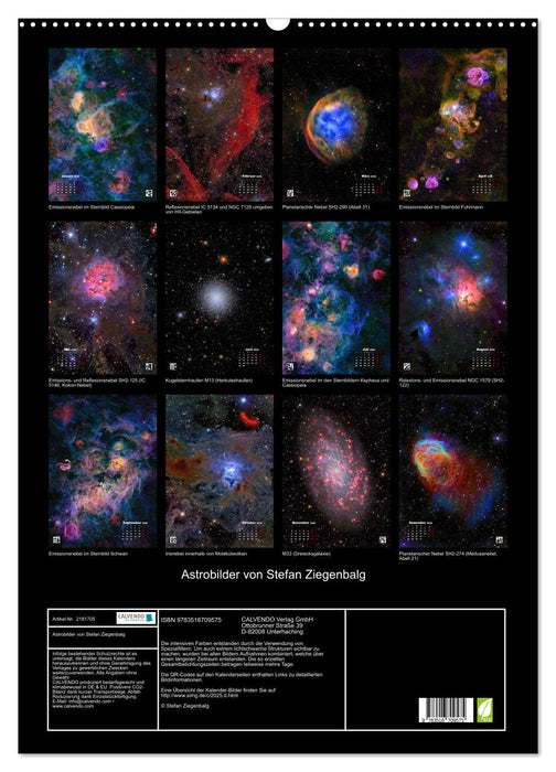 Astrobilder von Stefan Ziegenbalg (CALVENDO Wandkalender 2026)