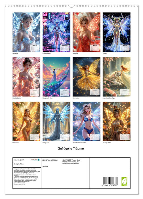 Geflügelte Träume (CALVENDO Premium Wandkalender 2026)