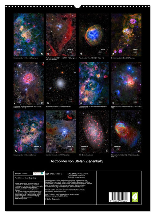 Astrobilder von Stefan Ziegenbalg (CALVENDO Premium Wandkalender 2026)