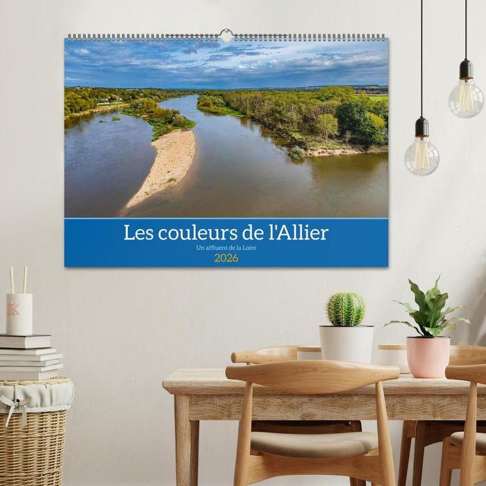 Les couleurs de l'Allier - Un affluent la Loire (CALVENDO Calendrier mensuel 2026)