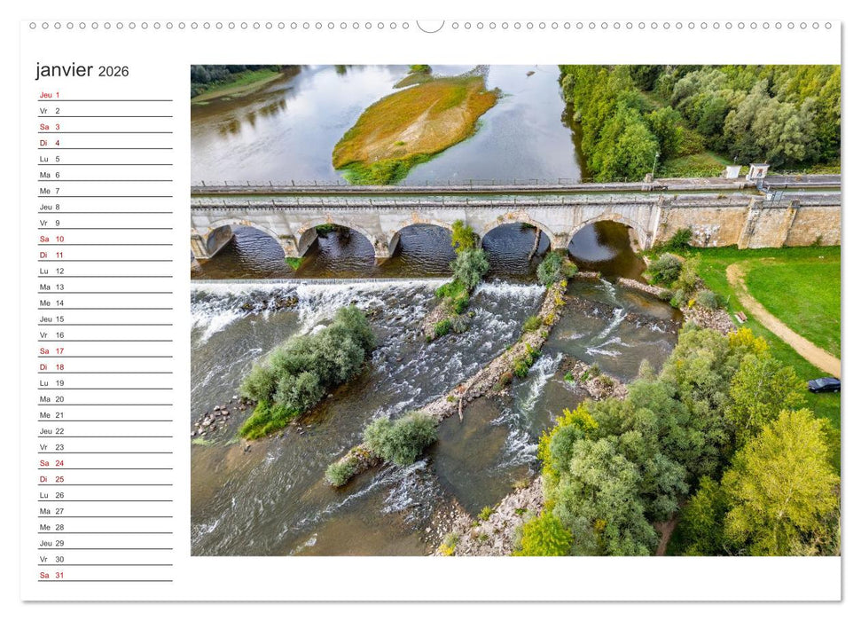 Les couleurs de l'Allier - Un affluent la Loire (CALVENDO Calendrier supérieur 2026)