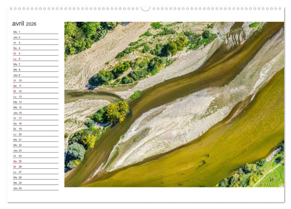 Les couleurs de l'Allier - Un affluent la Loire (CALVENDO Calendrier supérieur 2026)