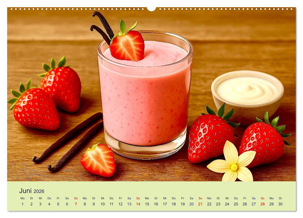 Gesunde Smoothies (CALVENDO Wandkalender 2026)