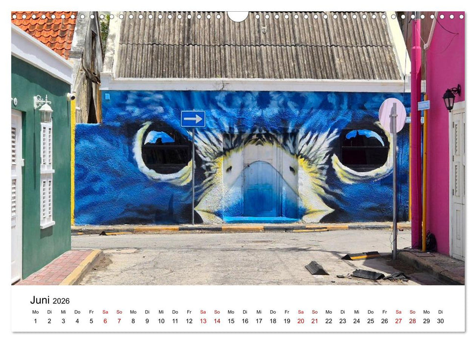 Willemstad - Die bunte Seite von Curaçao (CALVENDO Wandkalender 2026)