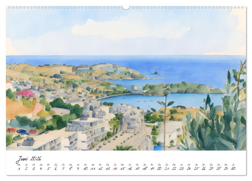 Kretas einladende Urlaubsorte (CALVENDO Wandkalender 2026)