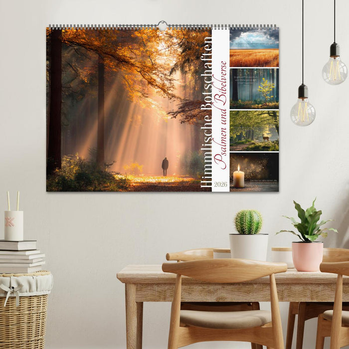 Psalmen und Bibelverse - Himmlische Botschaften (CALVENDO Wandkalender 2026)