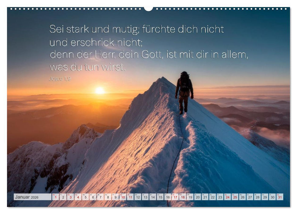 Psalmen und Bibelverse - Himmlische Botschaften (CALVENDO Wandkalender 2026)