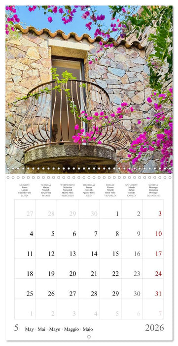 Sardegna - landscapes, sea and food from Sardinia (CALVENDO Monthly Calendar 2026)