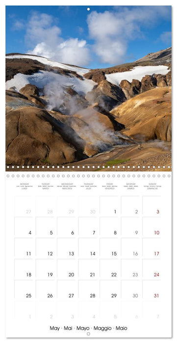 Iceland - Colorful Mountains (CALVENDO Monthly Calendar 2026)