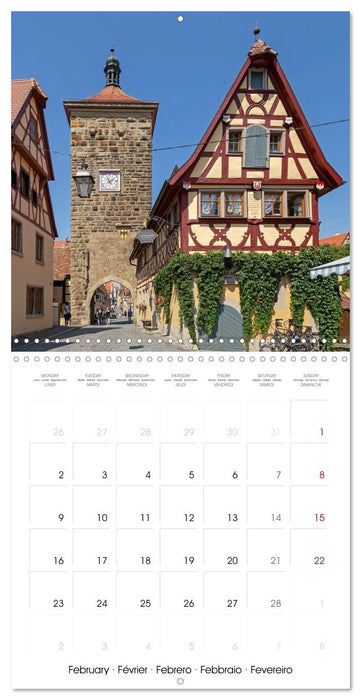 Rothenburg ob der Tauber - Medieval town in Germany (CALVENDO Monthly Calendar 2026)