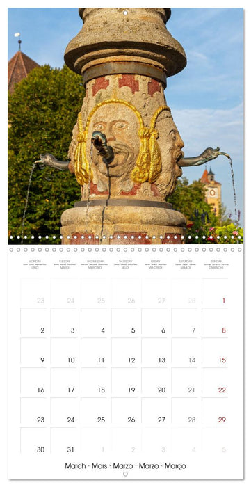 Rothenburg ob der Tauber - Medieval town in Germany (CALVENDO Monthly Calendar 2026)