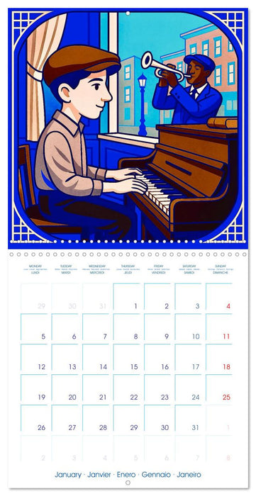 George Gershwin (CALVENDO Monthly Calendar 2026)