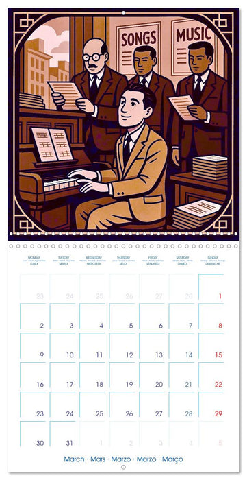 George Gershwin (CALVENDO Monthly Calendar 2026)