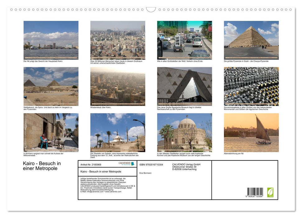 Kairo - Besuch in einer Metropole (CALVENDO Wandkalender 2026)