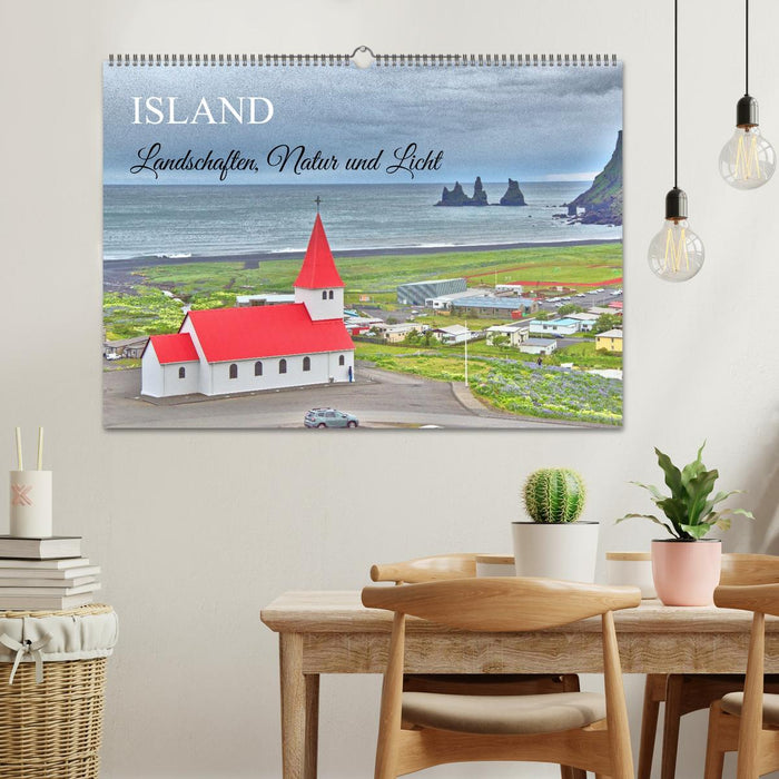 Island - Landschaften, Natur und Licht (CALVENDO Wandkalender 2026)