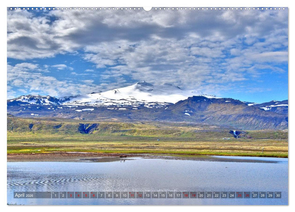 Island - Landschaften, Natur und Licht (CALVENDO Wandkalender 2026)
