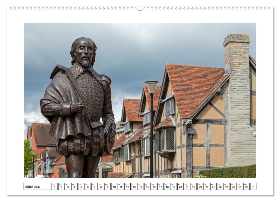 Stratford upon Avon - Shakespeare-Stadt (CALVENDO Premium Wandkalender 2026)