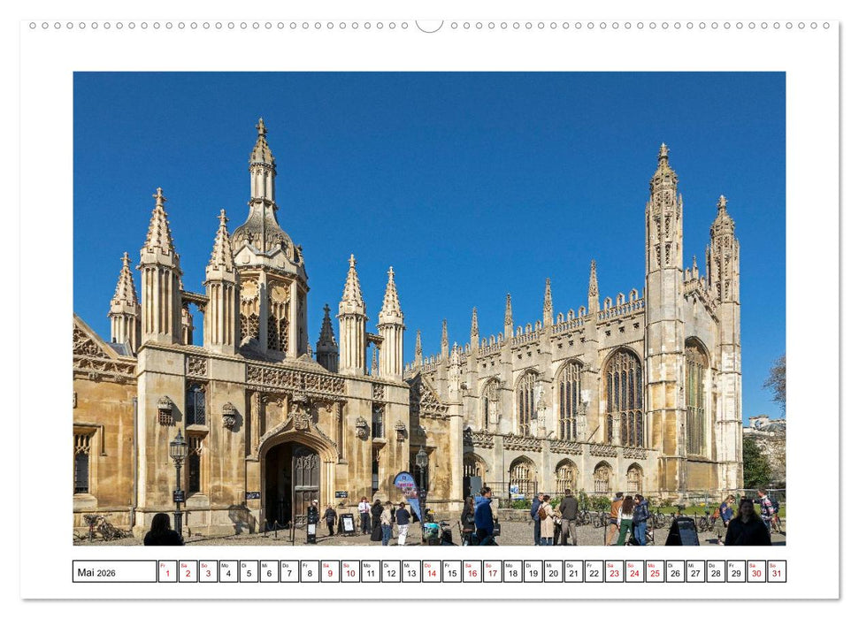Sehenswertes in Oxford und Cambridge (CALVENDO Wandkalender 2026)