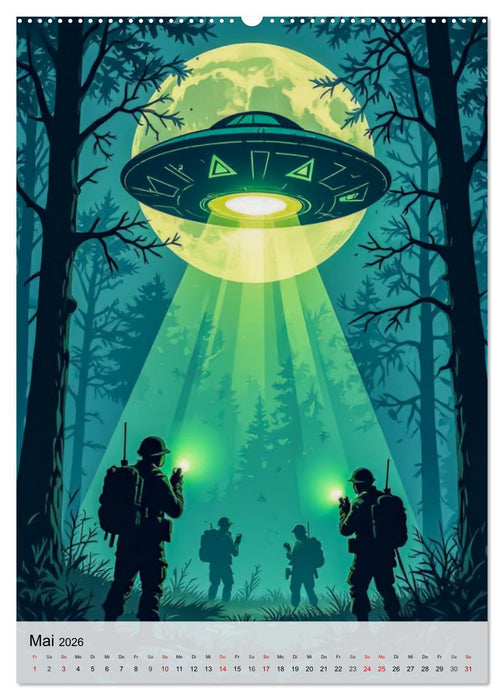 Wir sind nicht allein - UFO-Mythen (CALVENDO Wandkalender 2026)