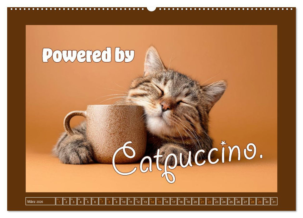 Katzenhumor - Ein Jahr voller Flauschalarm (CALVENDO Premium Wandkalender 2026)