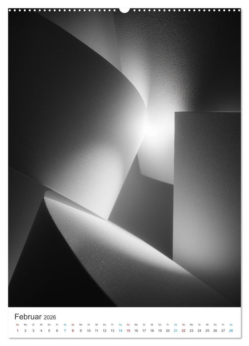 Minimalistische Kunstwerke (CALVENDO Premium Wandkalender 2026)