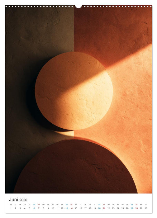 Minimalistische Kunstwerke (CALVENDO Premium Wandkalender 2026)