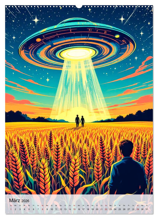 Wir sind nicht allein - UFO-Mythen (CALVENDO Premium Wandkalender 2026)