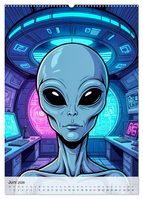 Wir sind nicht allein - UFO-Mythen (CALVENDO Premium Wandkalender 2026)