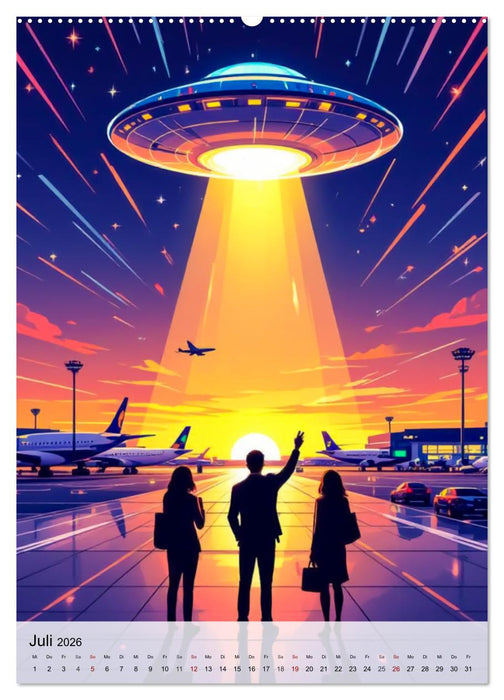 Wir sind nicht allein - UFO-Mythen (CALVENDO Premium Wandkalender 2026)