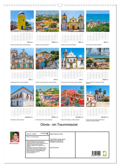 Olinda - ein Traumreiseziel (CALVENDO Wandkalender 2026)