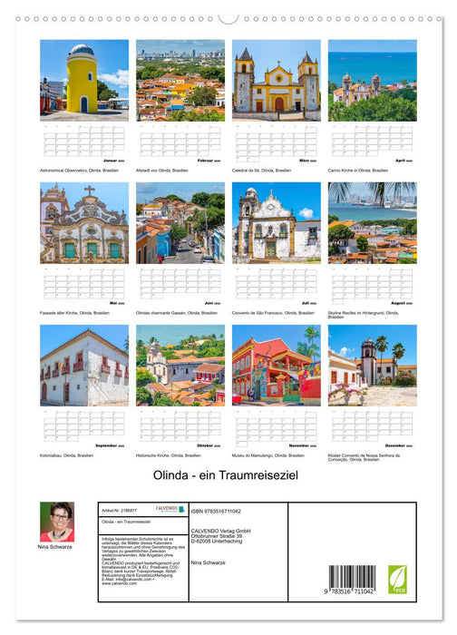 Olinda - ein Traumreiseziel (CALVENDO Premium Wandkalender 2026)