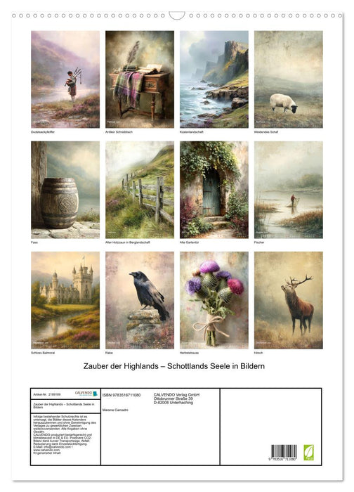 Zauber der Highlands – Schottlands Seele in Bildern (CALVENDO Wandkalender 2026)
