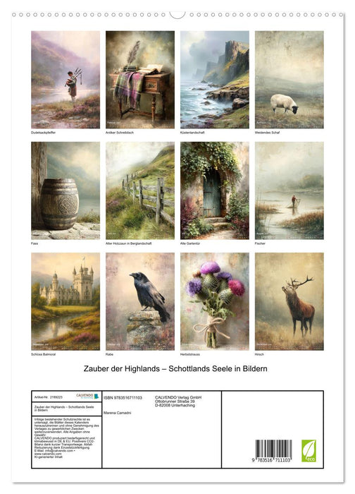 Zauber der Highlands – Schottlands Seele in Bildern (CALVENDO Premium Wandkalender 2026)