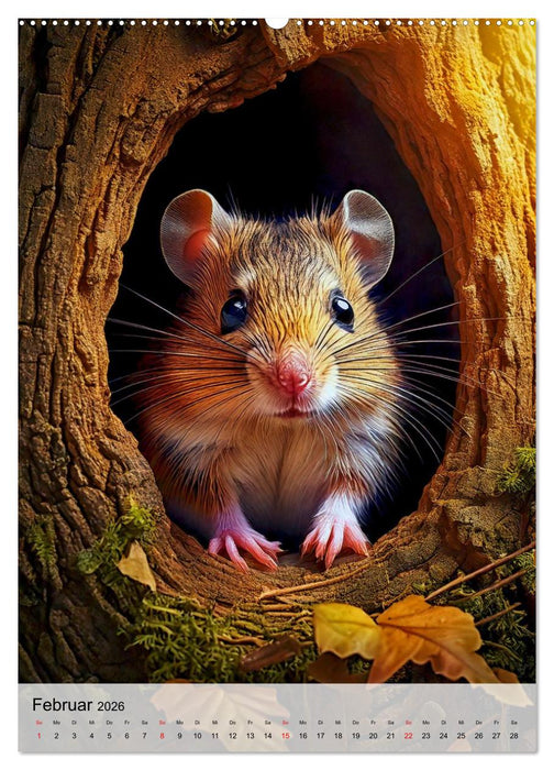 Kleine Wildtiere (CALVENDO Wandkalender 2026)