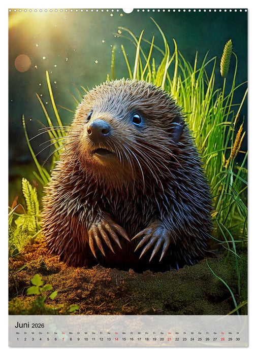 Kleine Wildtiere (CALVENDO Wandkalender 2026)