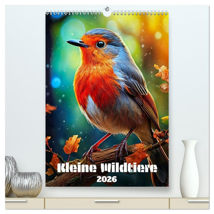 Kleine Wildtiere (CALVENDO Premium Wandkalender 2026)
